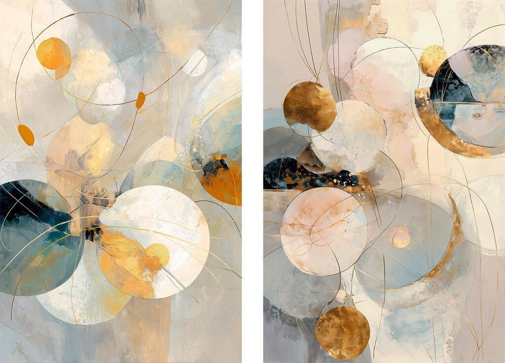 Dynamic shapes in harmonious color balance