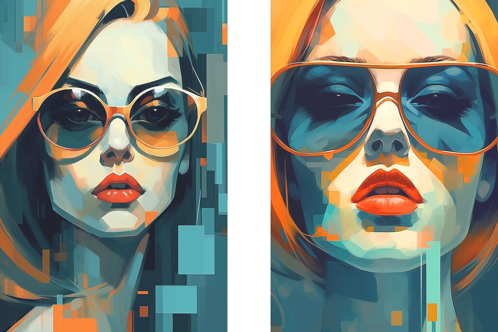 Woman wearing sunglasses