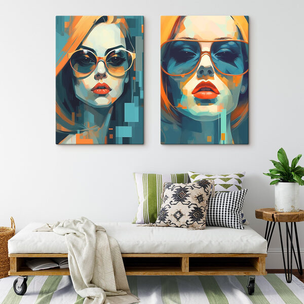 Woman wearing sunglasses