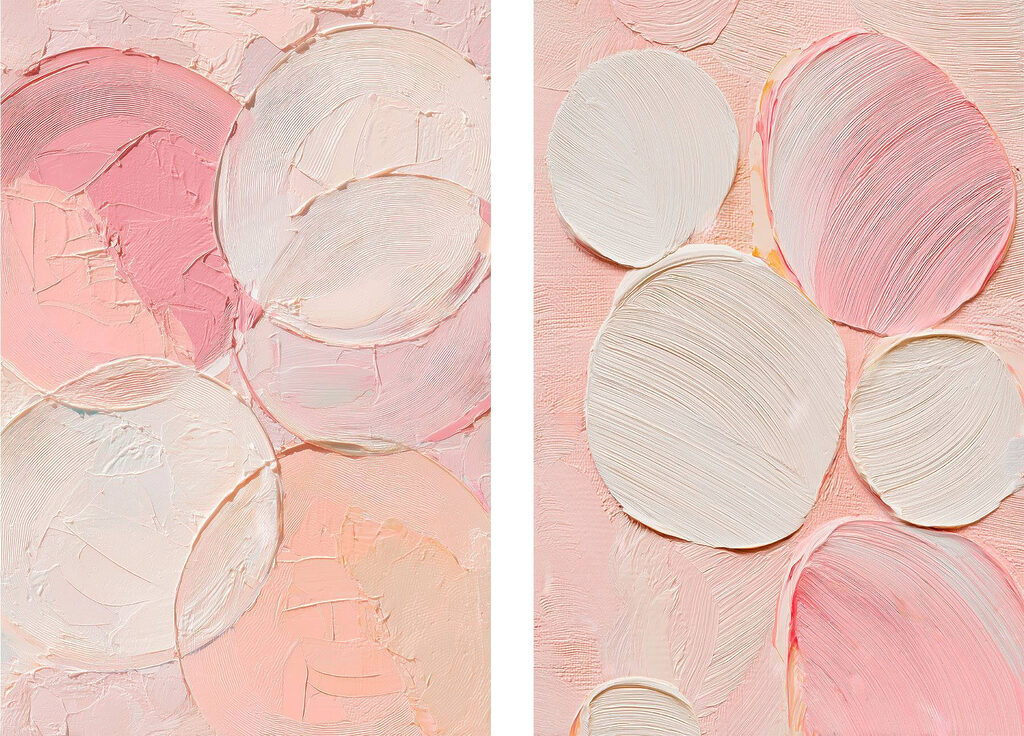 Soft hues of abstract circles