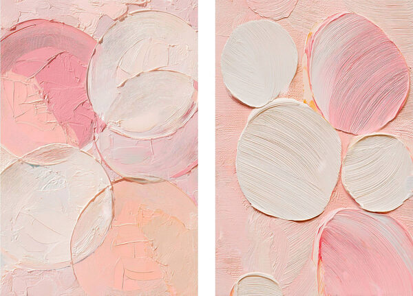 Soft hues of abstract circles