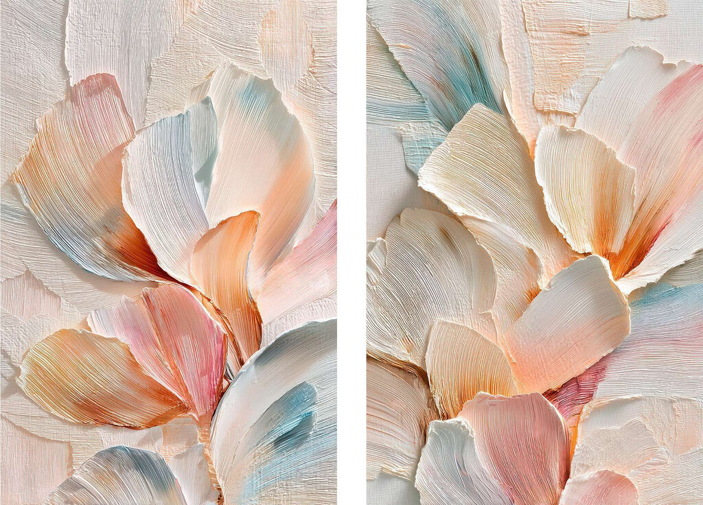 Soft hues in graceful floral arrangement