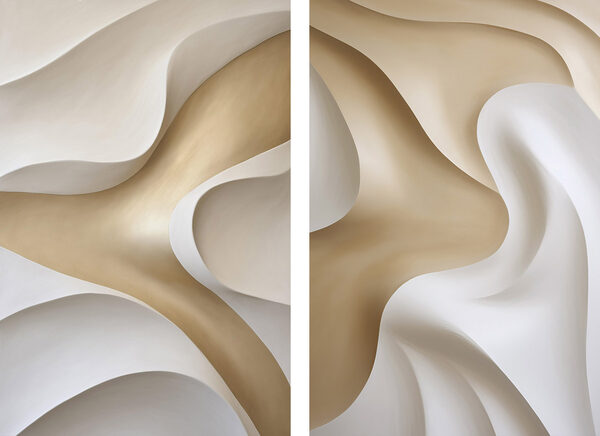 Flowing Lines in Soft Shades Flowing Lines in Soft Shades