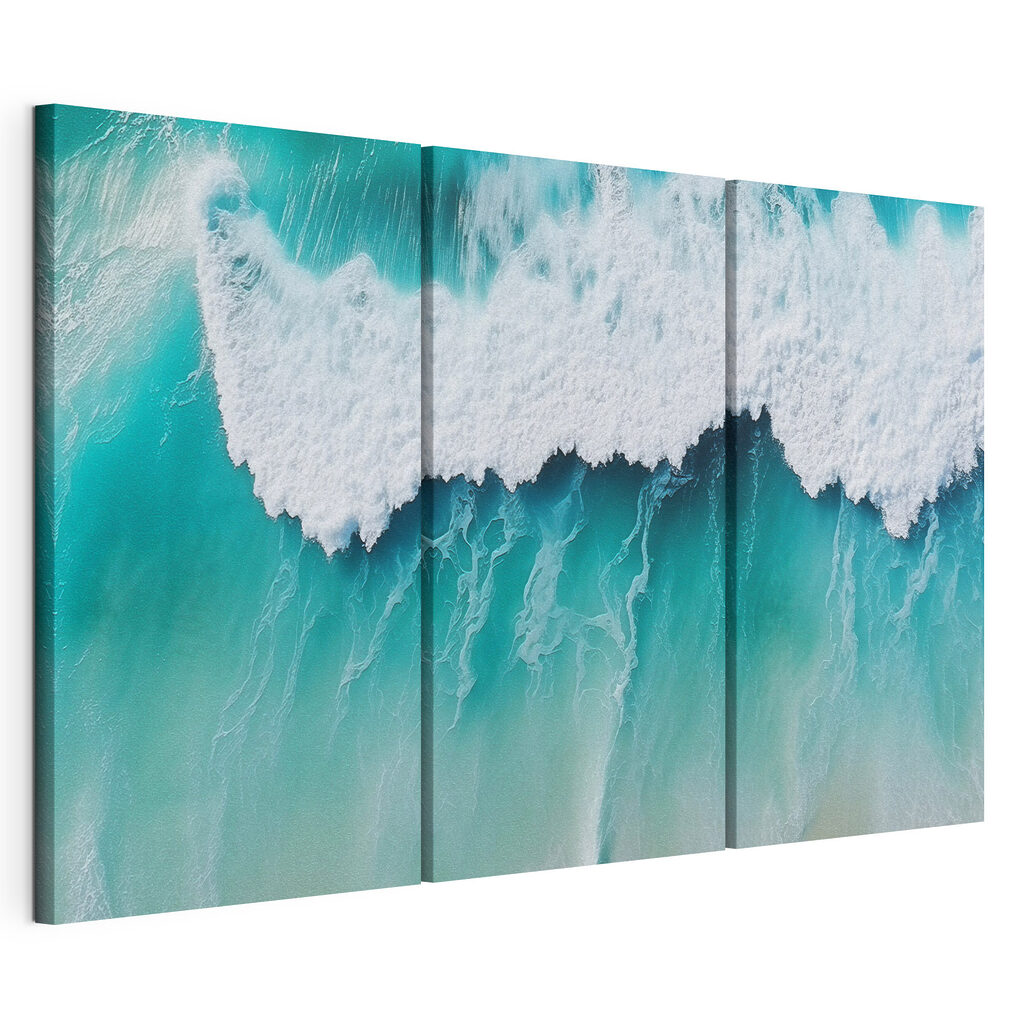 Waves dancing on turquoise waters
