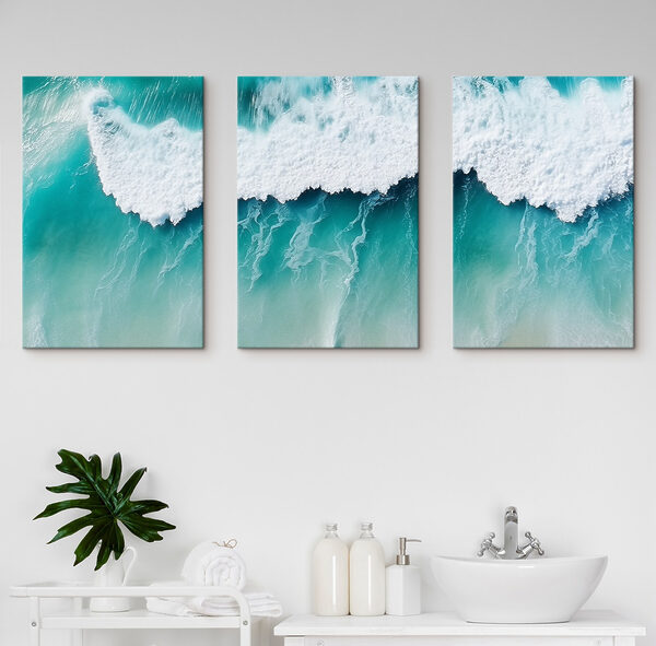 Waves dancing on turquoise waters