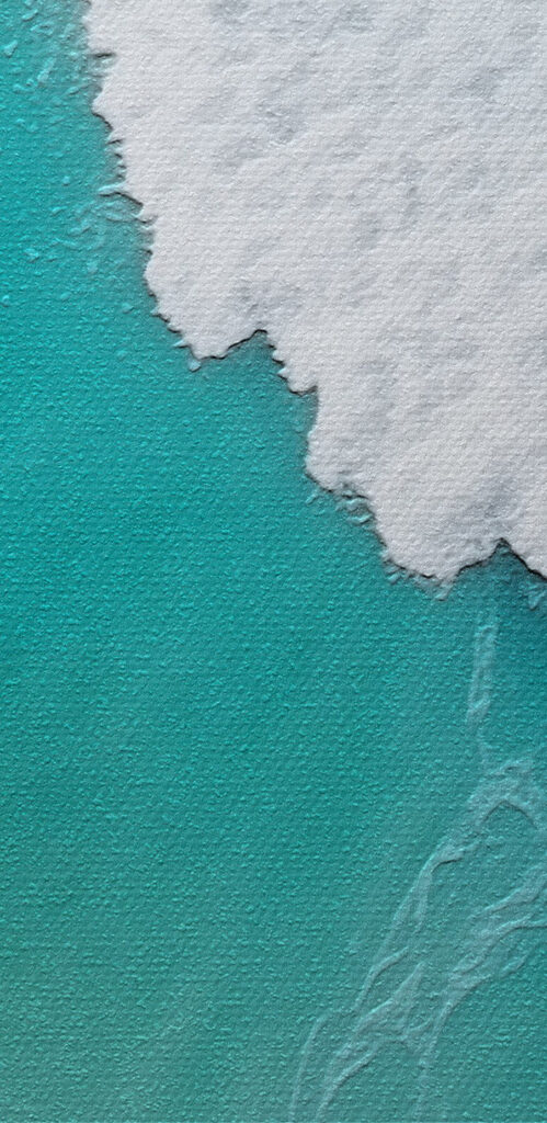 Waves dancing on turquoise waters