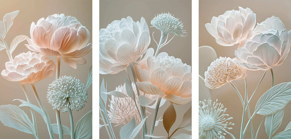 Collage of flowers Collage of flowers