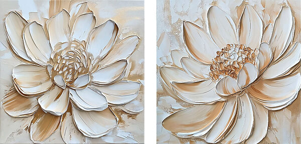 Serene blooms in soft hues Serene blooms in soft hues