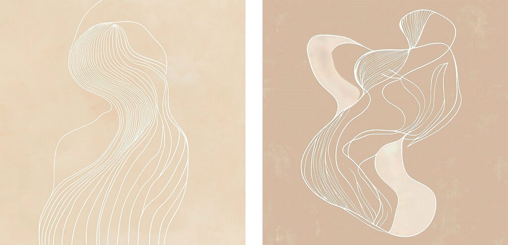Couple of images of a woman