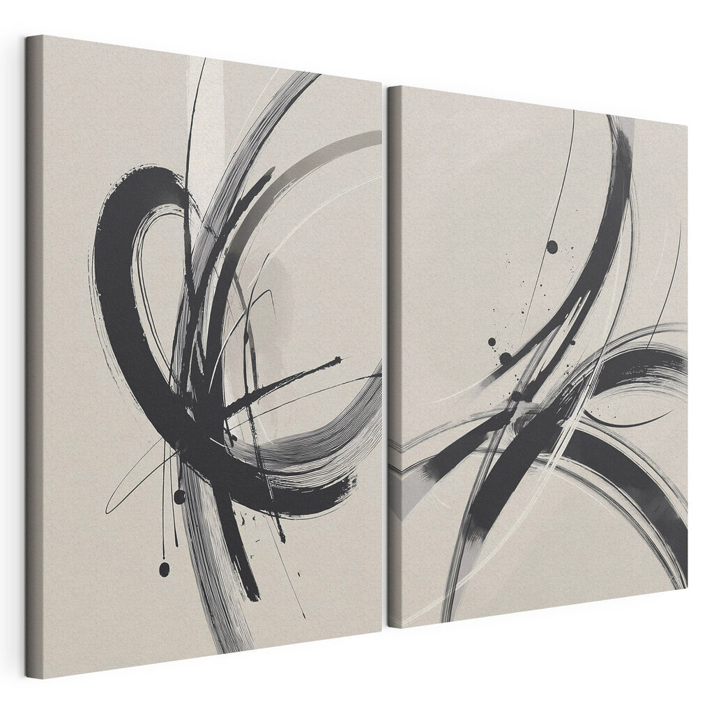 Black and white image of a swirly design Black and white image of a swirly design