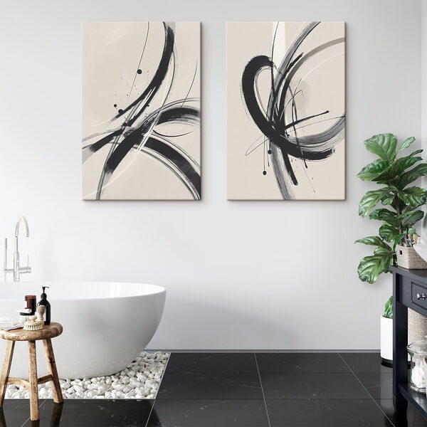 Black and white image of a swirly design Black and white image of a swirly design