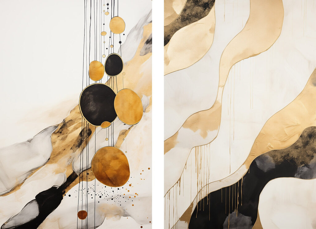 - Abstract forms in soothing tones - Abstract forms in soothing tones