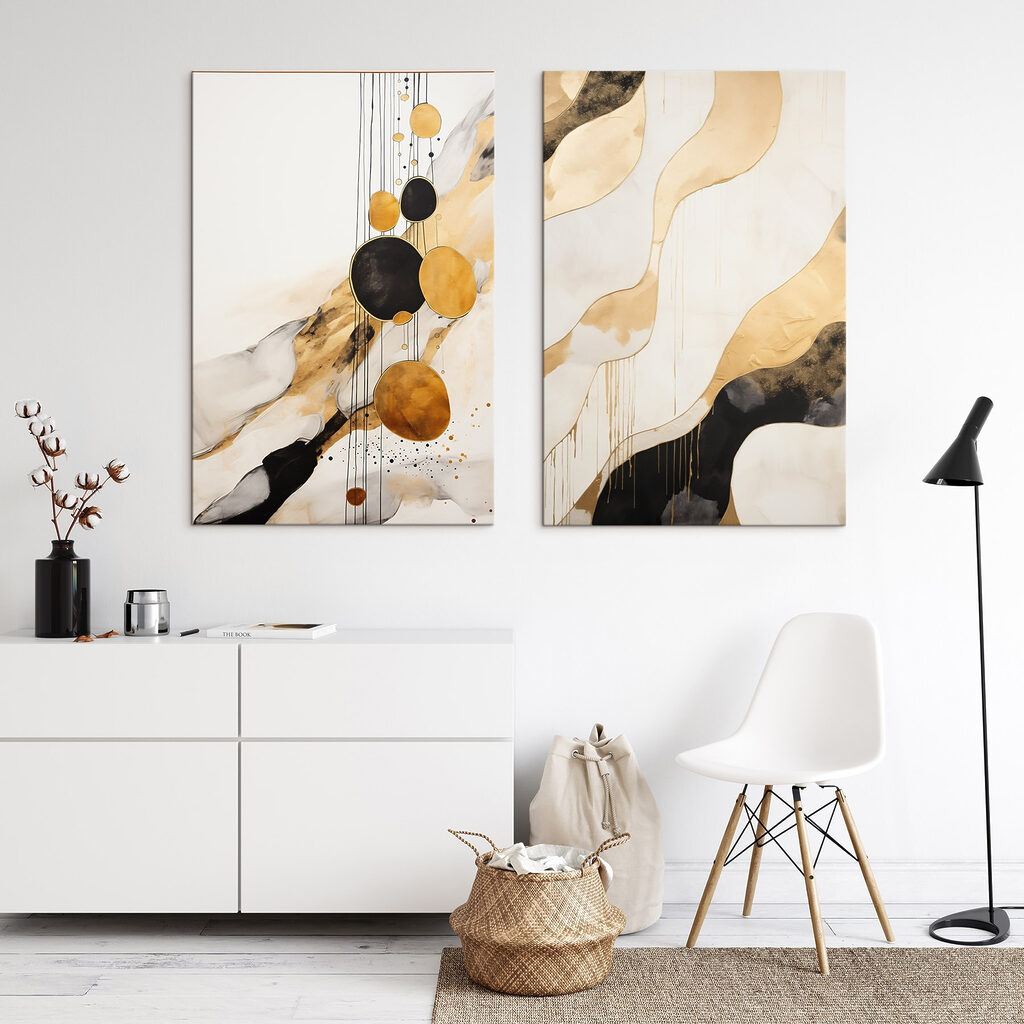 - Abstract forms in soothing tones - Abstract forms in soothing tones