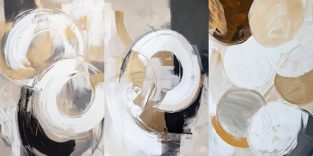 Group of art pieces