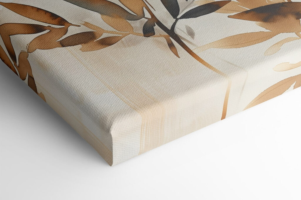 Soft botanical elegance in muted tones