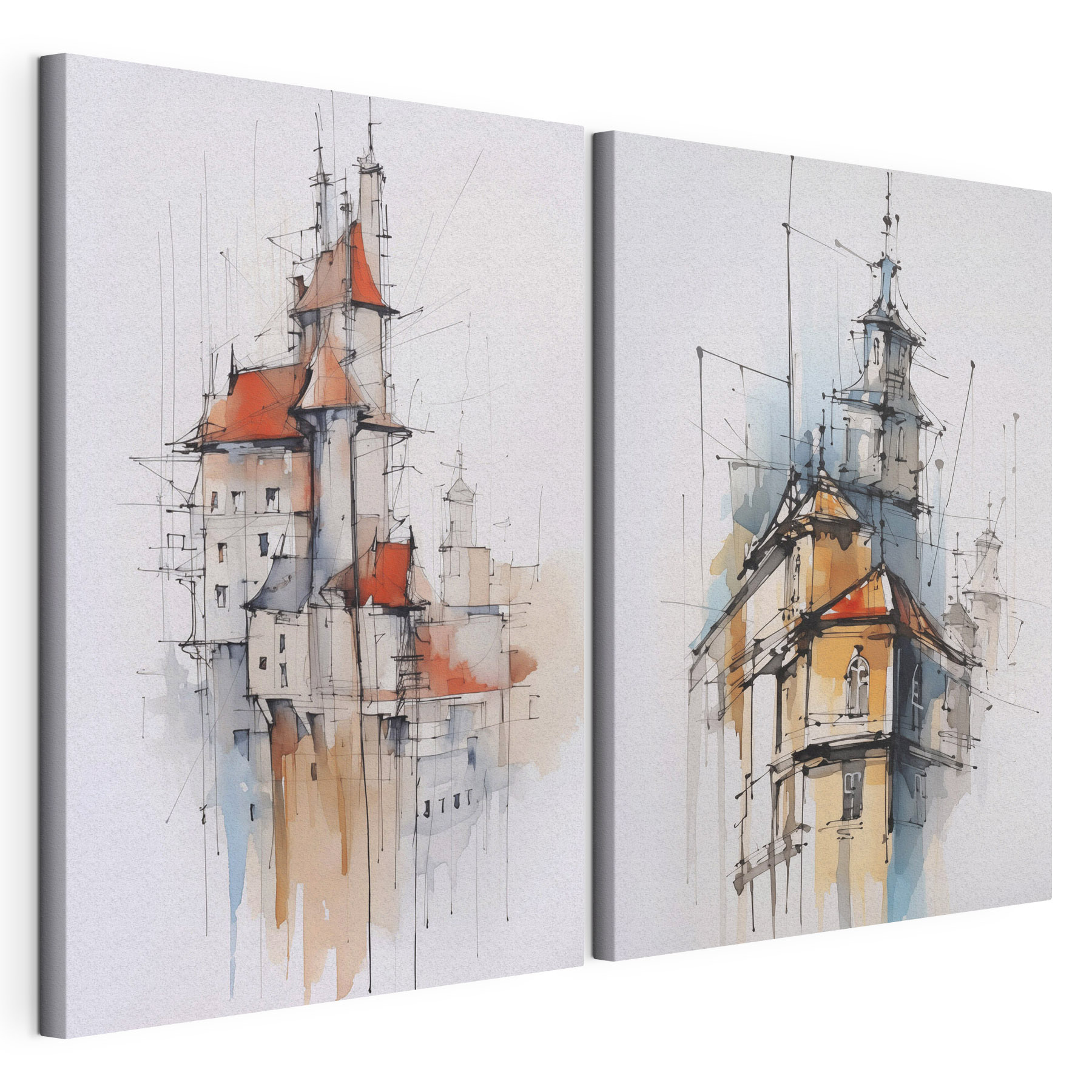 Painting of a castle Painting of a castle
