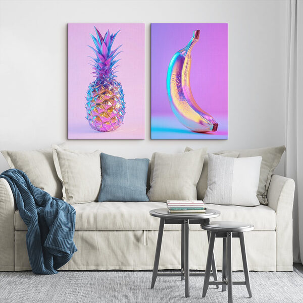 Banana and a pineapple Banana and a pineapple