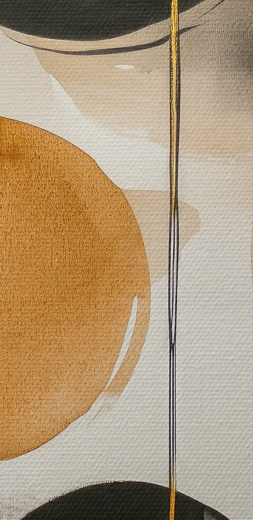 Painting of circles and lines Painting of circles and lines