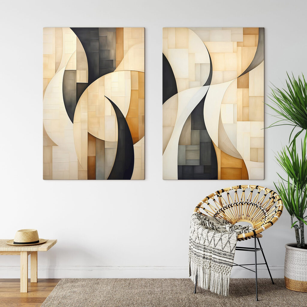 Two images of a painting