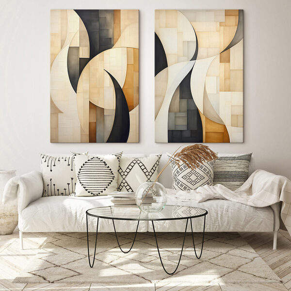 Two images of a painting