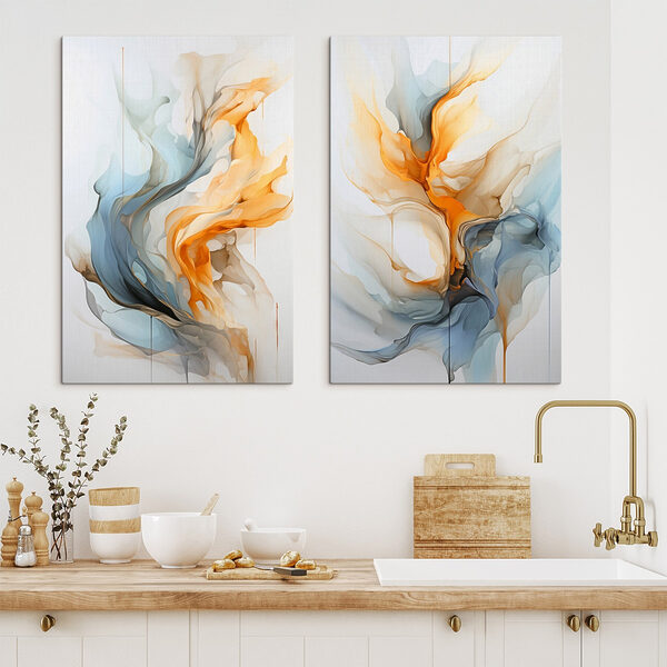 Two images of a painting