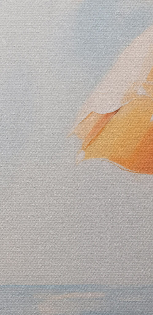 Painting of a drink and a lemon Painting of a drink and a lemon