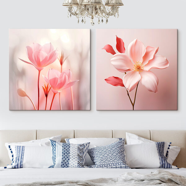 Delicate blooms in soft hues Delicate blooms in soft hues