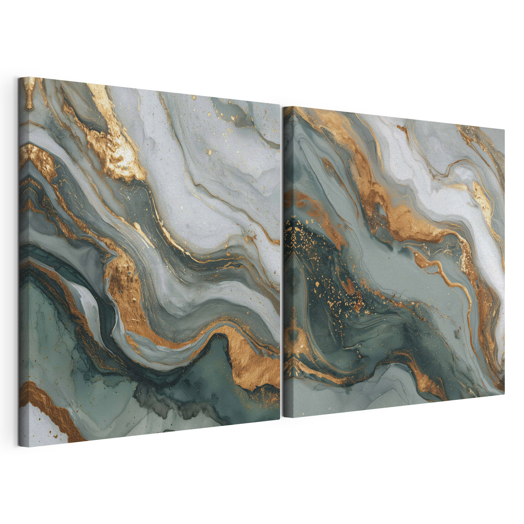 Swirling colors in harmonious pattern