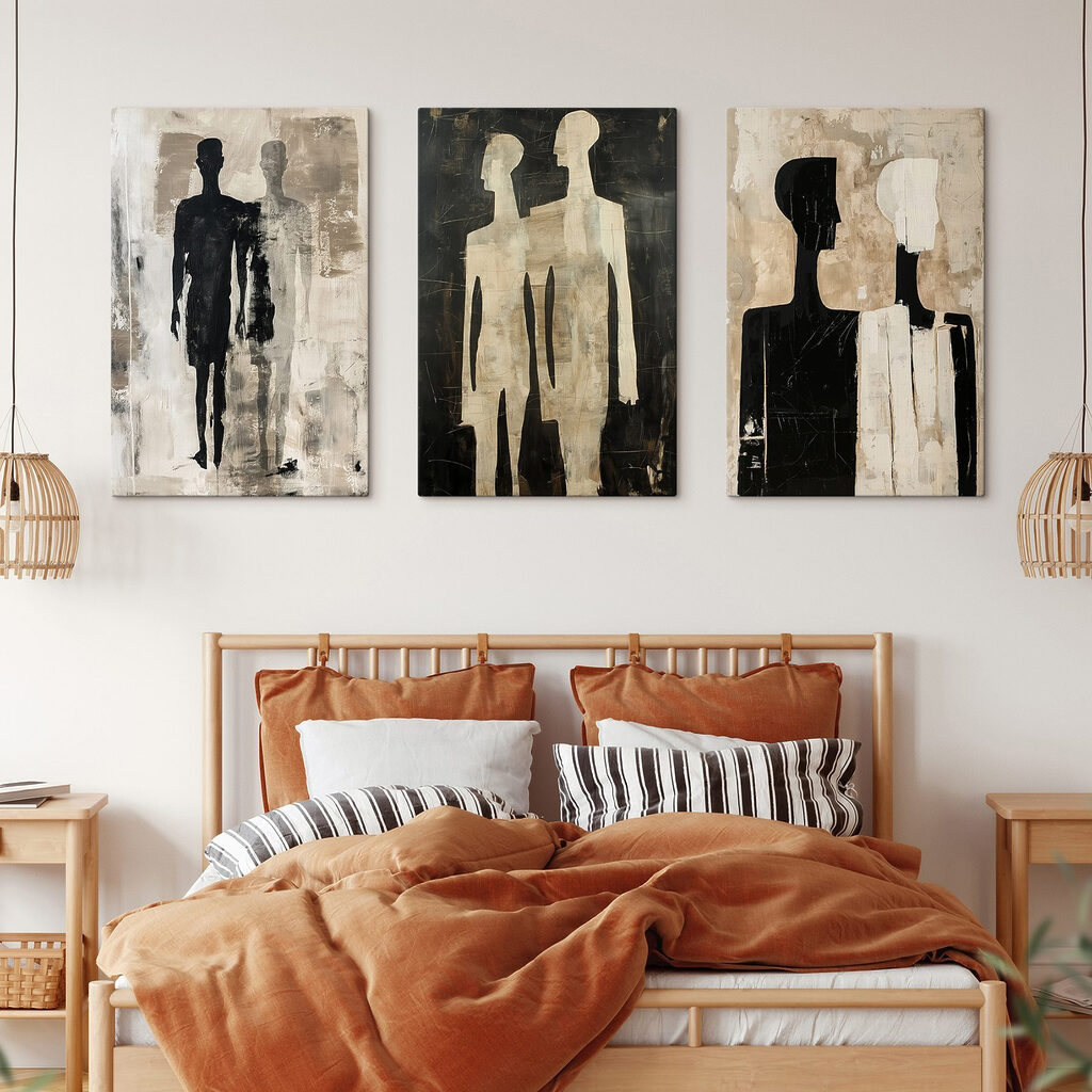 Couple of paintings of people