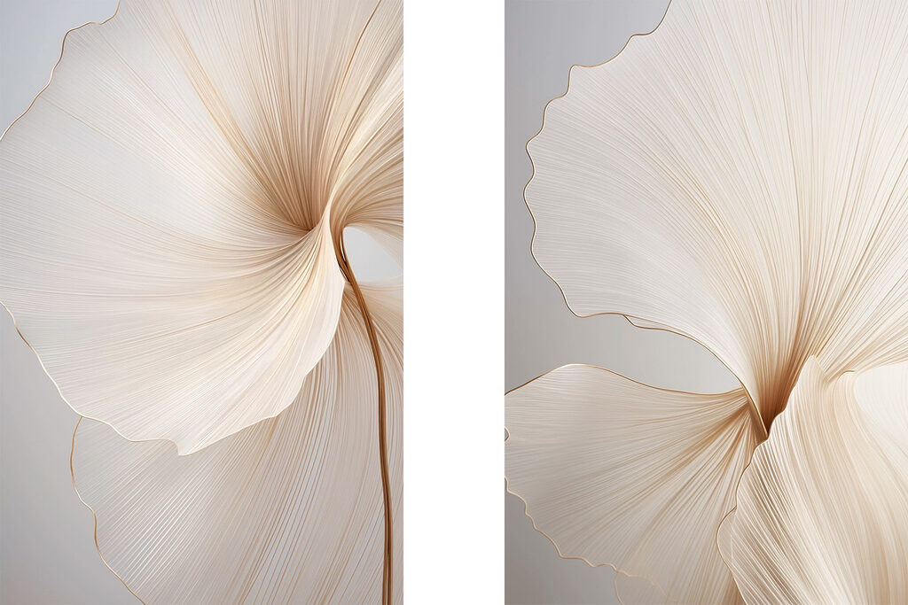 Delicate petals with graceful lines Delicate petals with graceful lines