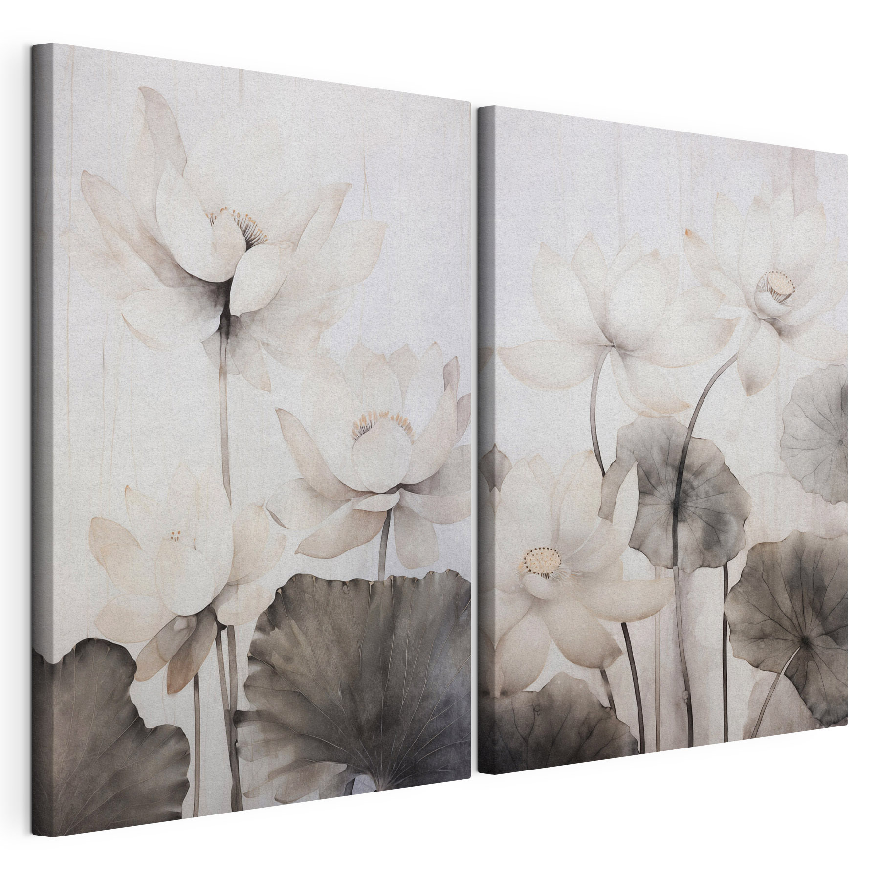Delicate blooms in soft watercolor hues