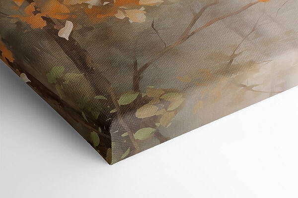 Painting of trees with yellow leaves Painting of trees with yellow leaves
