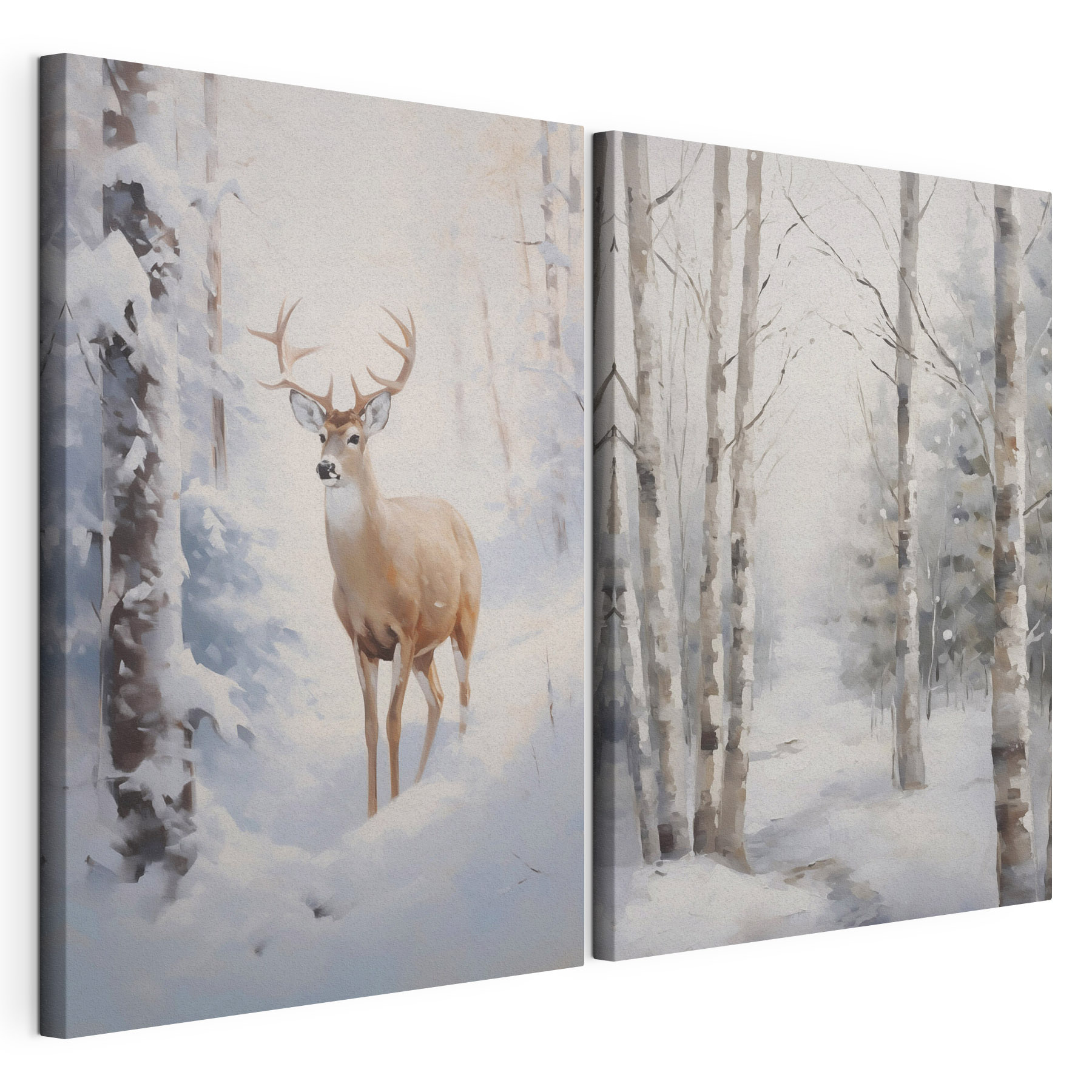 Deer in the snow Deer in the snow