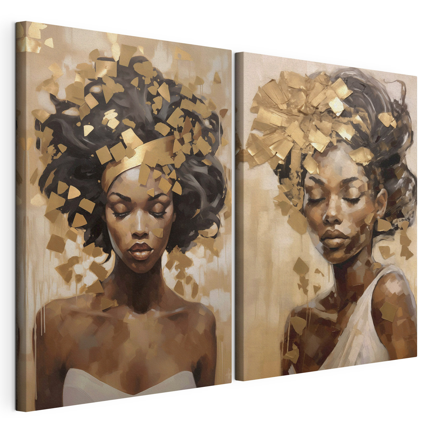 Serene beauty in artistic expression