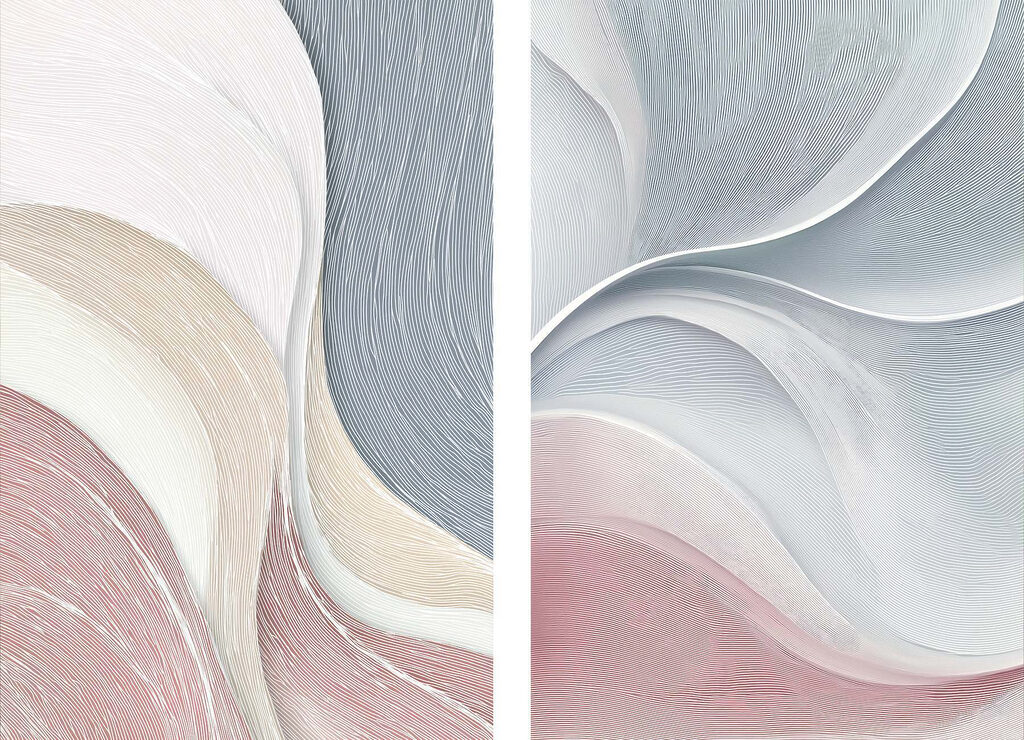 Soft waves in soothing colors Soft waves in soothing colors