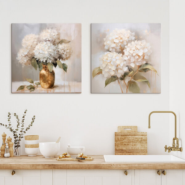 Painting of flowers in a vase Painting of flowers in a vase