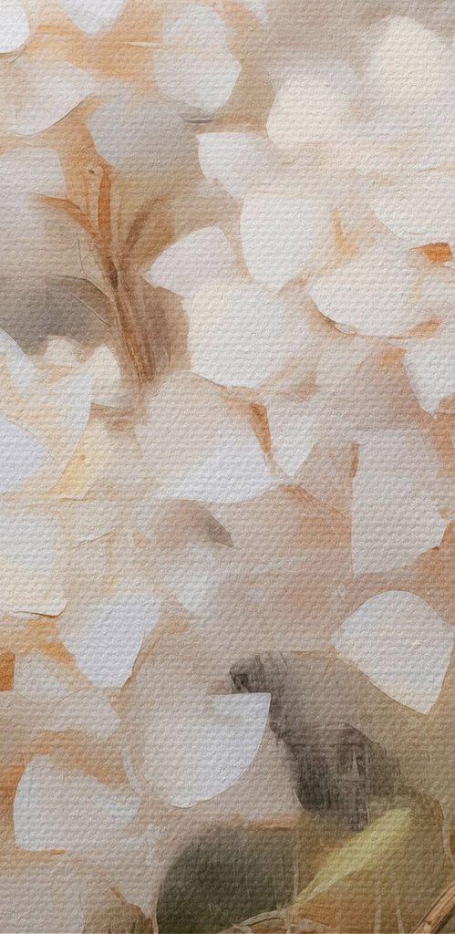 Painting of flowers in a vase Painting of flowers in a vase
