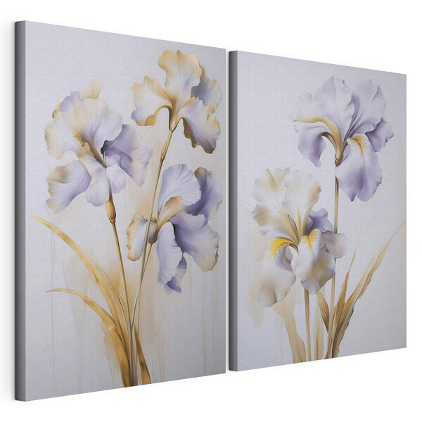 Painting of flowers on a wall Painting of flowers on a wall
