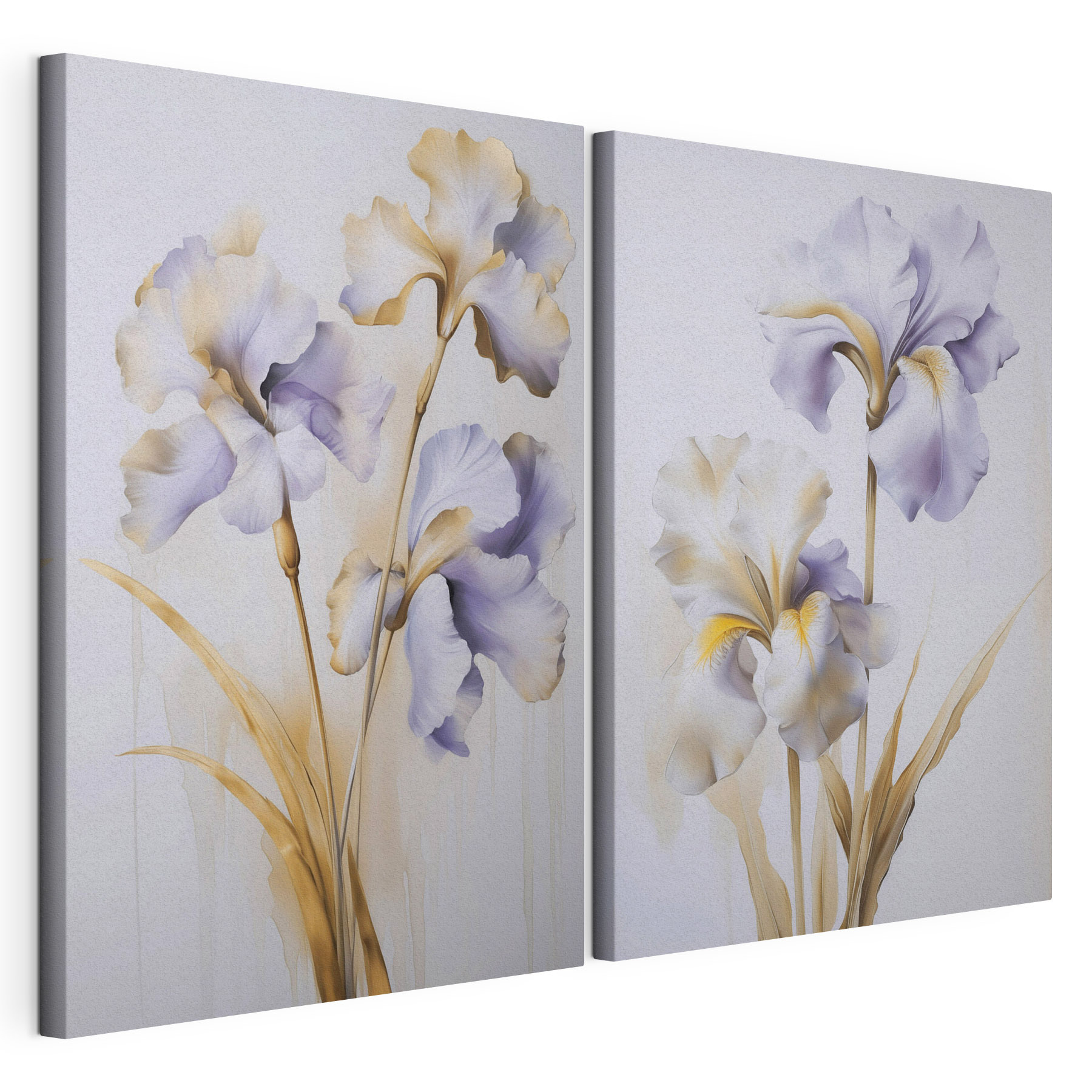 Painting of flowers on a wall Painting of flowers on a wall