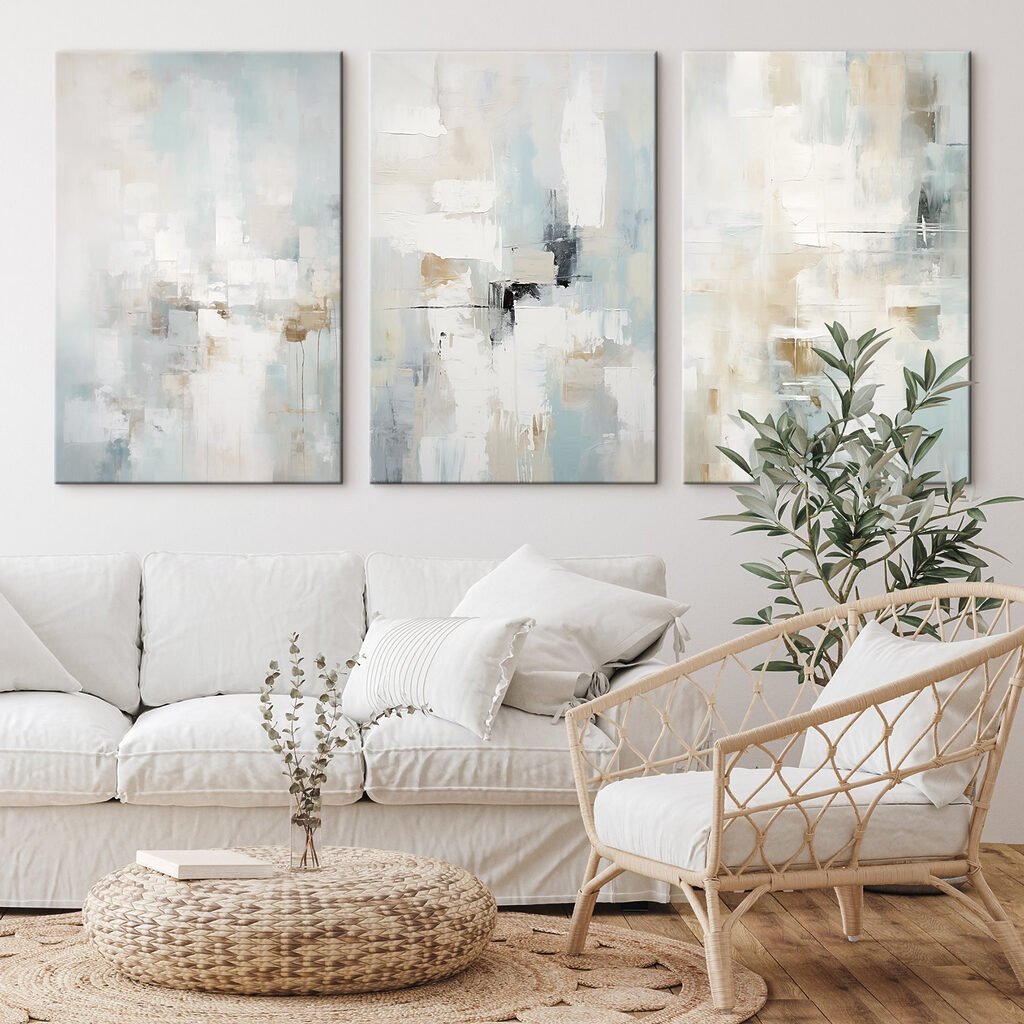 Group of art pieces