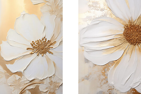 Elegant floral designs in soft hues Elegant floral designs in soft hues