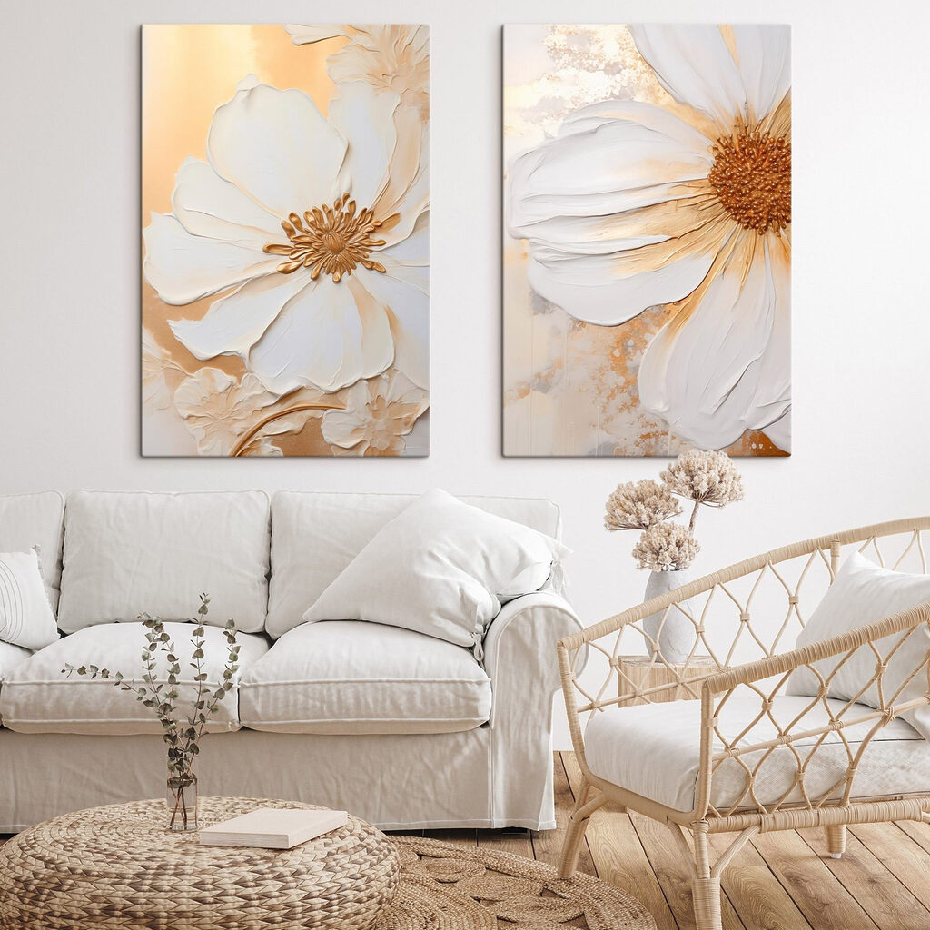 Elegant floral designs in soft hues Elegant floral designs in soft hues
