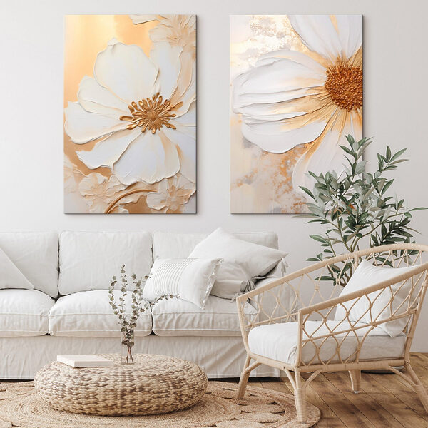 Elegant floral designs in soft hues Elegant floral designs in soft hues