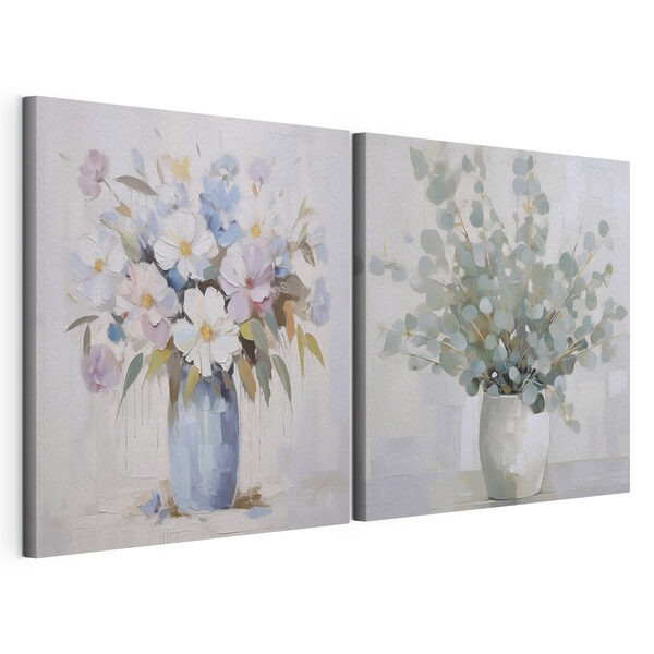 Painting of flowers in a vase Painting of flowers in a vase
