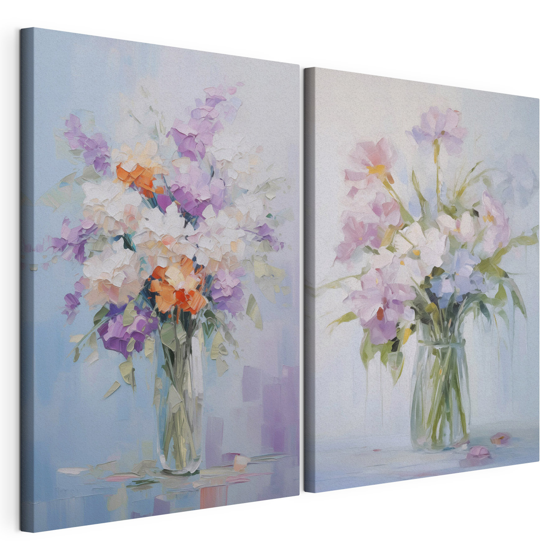 Painting of flowers in a vase Painting of flowers in a vase