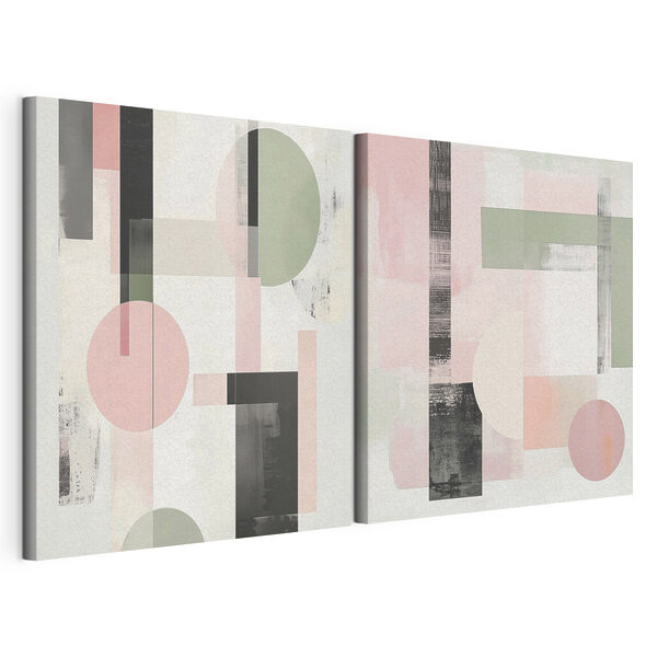 Painting of geometric shapes