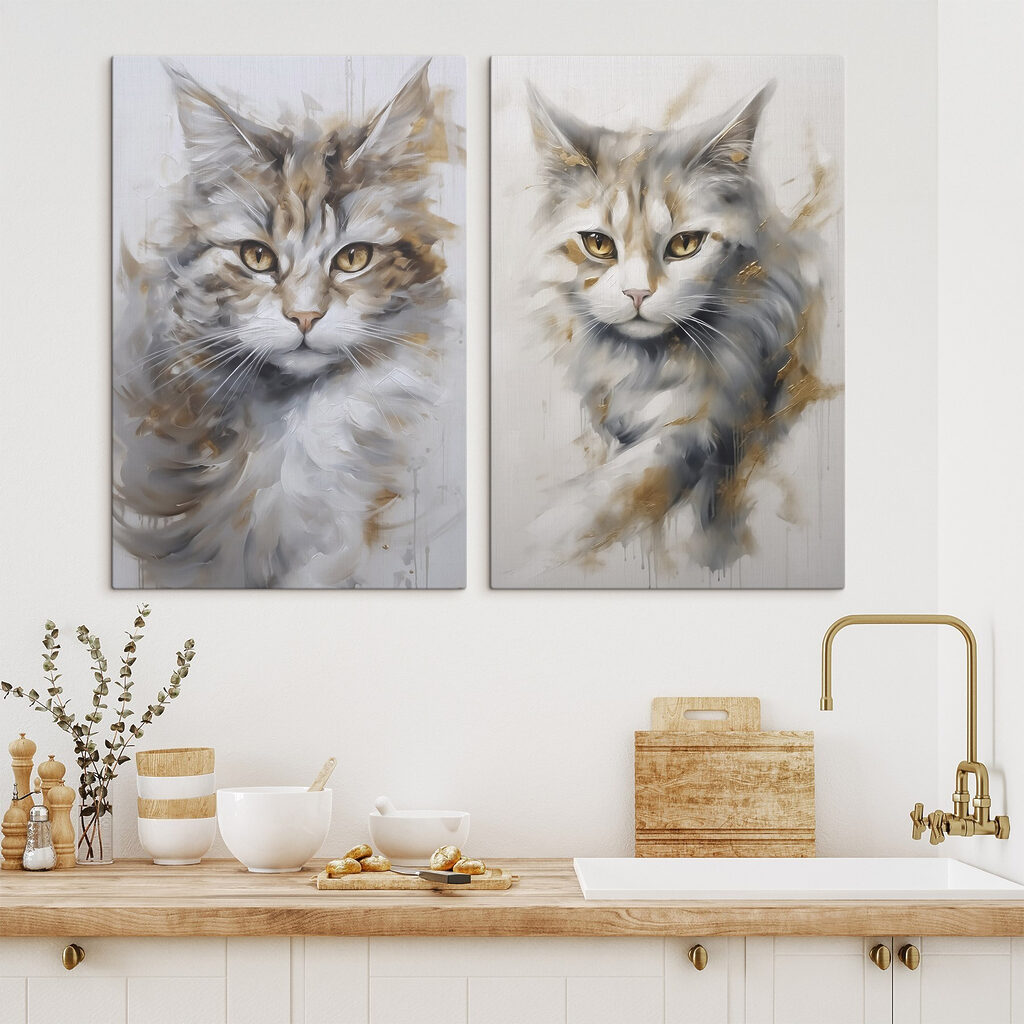 Painting of a cat Painting of a cat