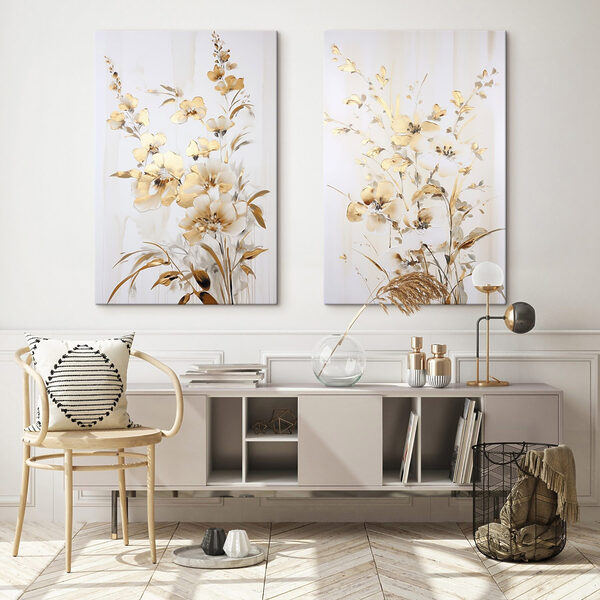 - Elegant floral composition in soft tones