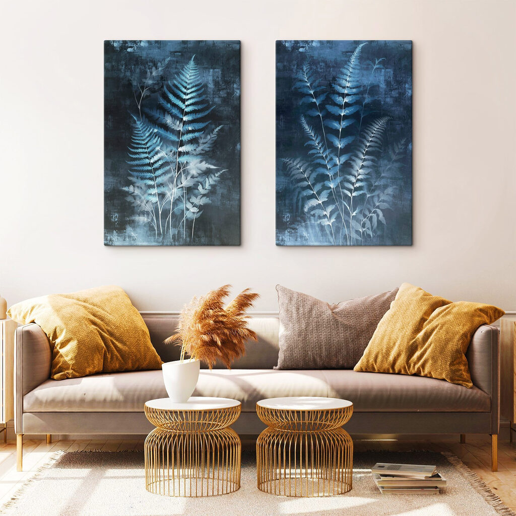 Serene foliage in cool tones Serene foliage in cool tones