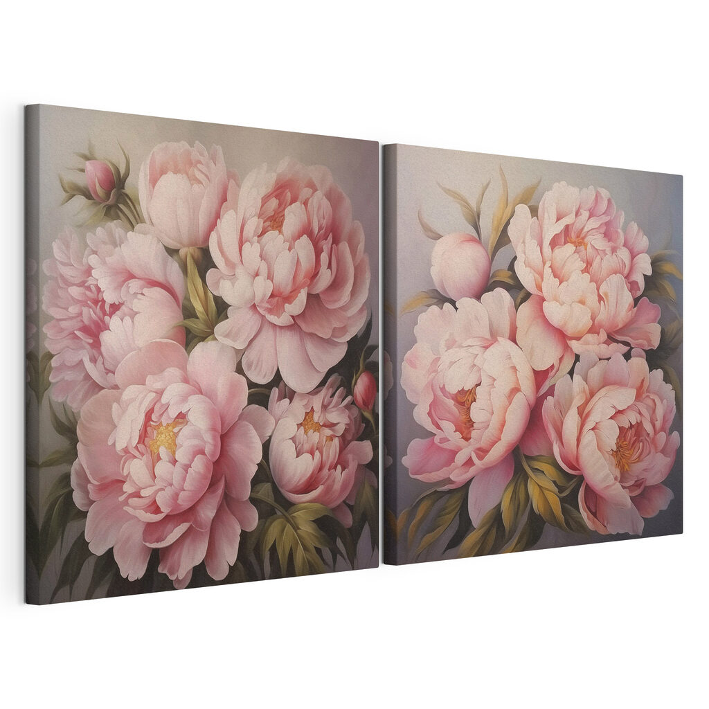 Painting of pink flowers Painting of pink flowers